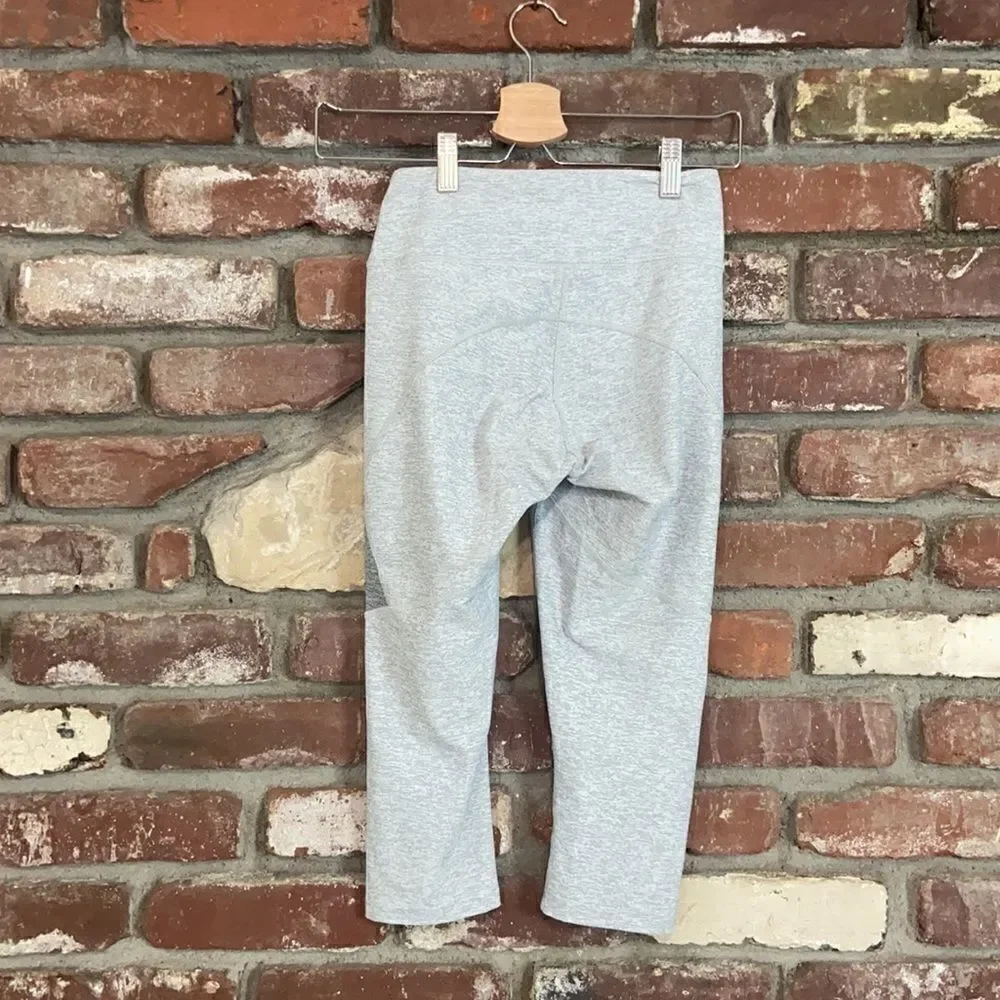Outdoor Voices Gray Two-Tone Knee High Leggings Size XS in Gray